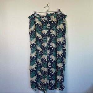 Printfresh Leopard Print Wide Leg Pants